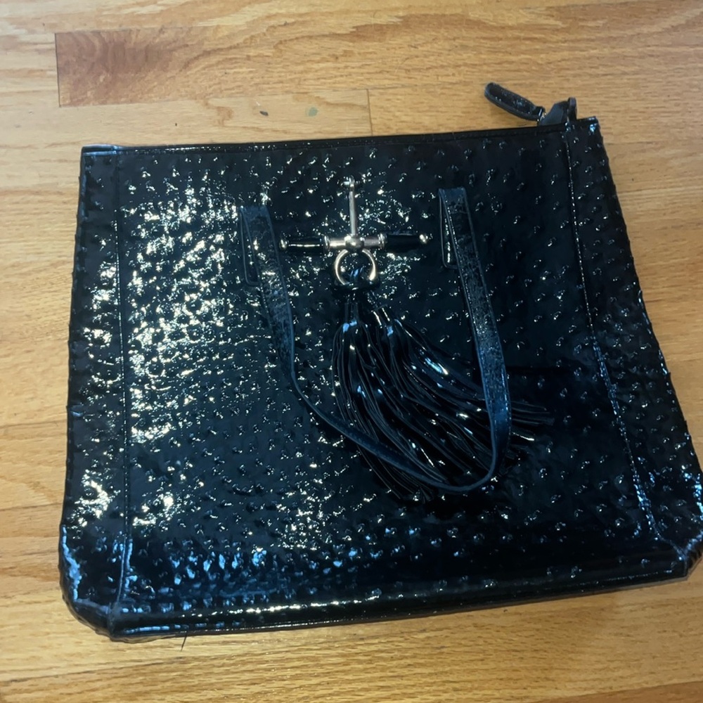 galian new york shiny tassle purse